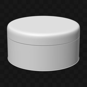 Caixa Metálica Cilíndrica - Modelo 3D