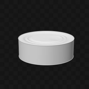 Caixa Metálica Cilíndrica - Modelo 3D