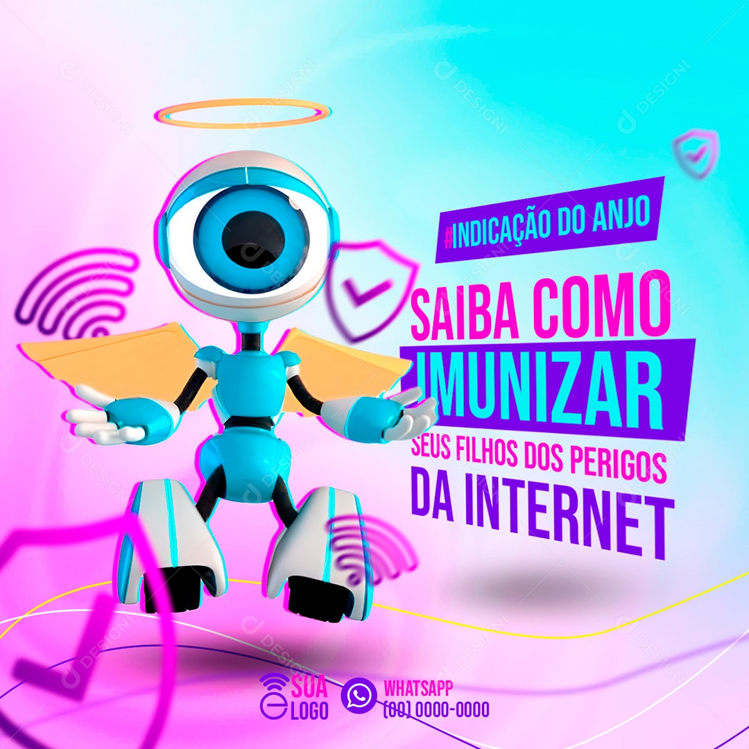 Post Internet Provider Big Brother Brazil Immunize Your Children Social Media Editable PSD