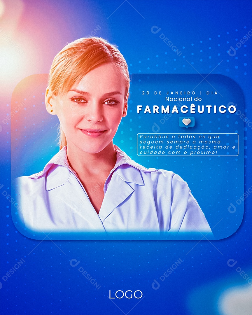 Post Dia Do Farmacêutico Social Media PSD Editável