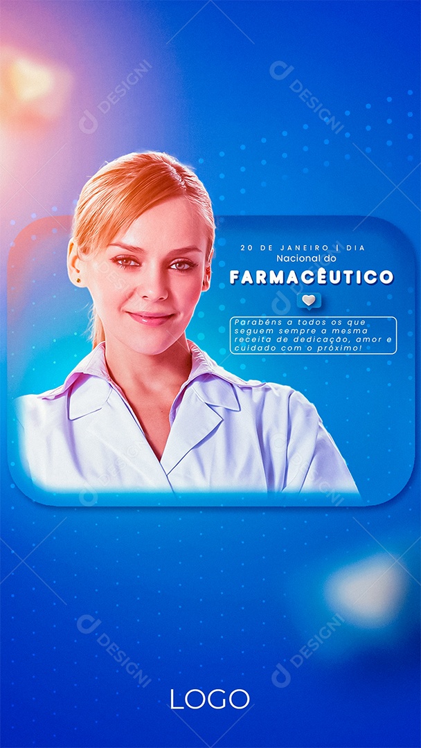 Post Story Dia Do Farmacêutico Social Media PSD Editável