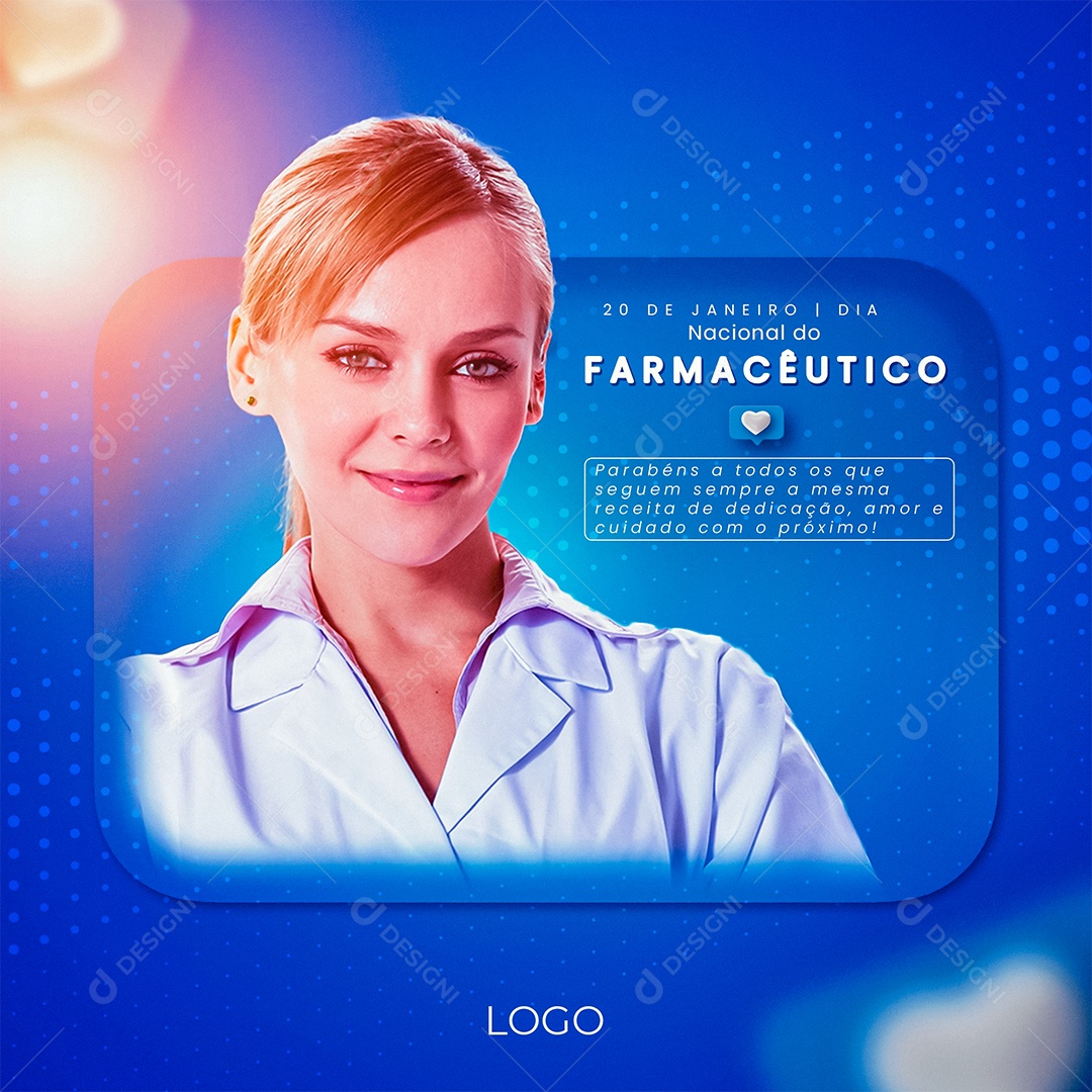 Post Dia Do Farmacêutico Social Media PSD Editável