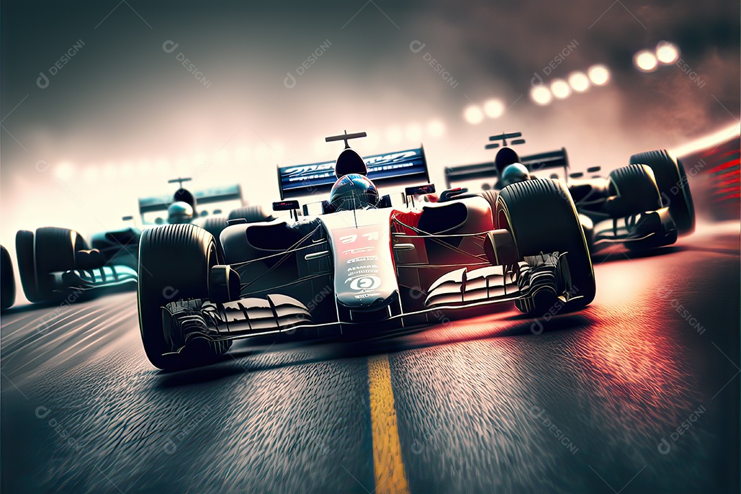 ilustração de carro de corrida