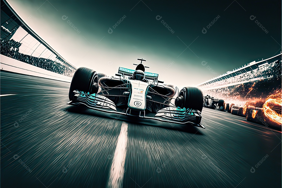 ilustração de carro de corrida