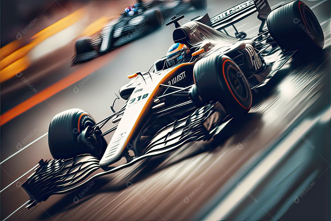 ilustração de carro de corrida