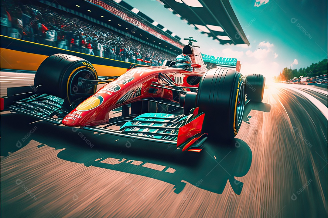 ilustração de carro de corrida