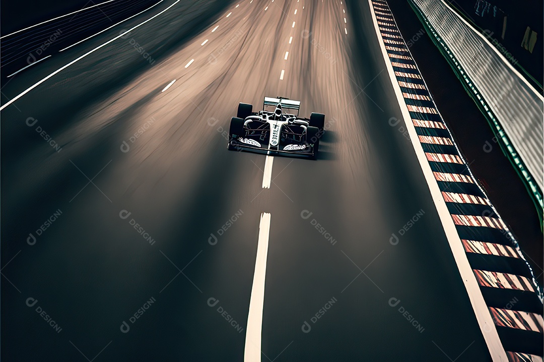 ilustração de carro de corrida