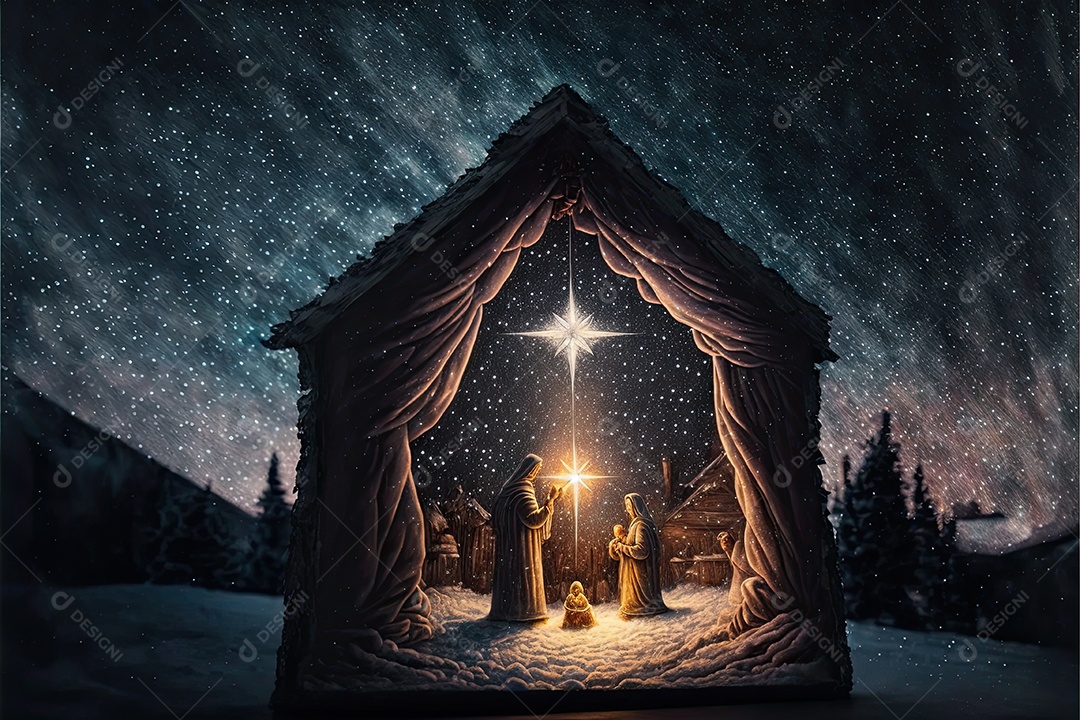 Ilustração sobre o natal.