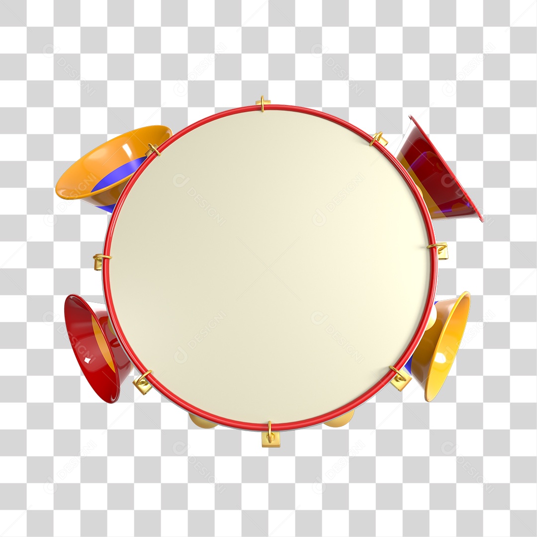 Elemento de Carnaval 3D Para Composição PNG Transparente