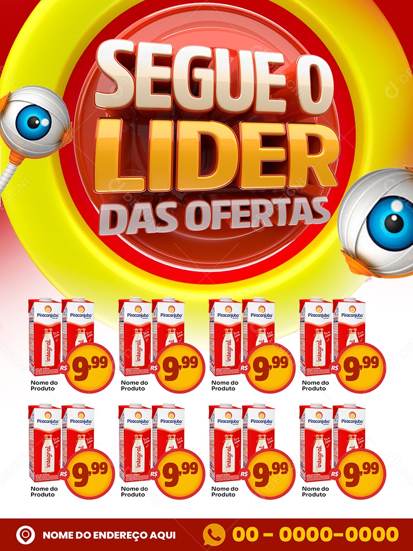 Encarte Segue o Líder Das Ofertas Social Media PSD Editável