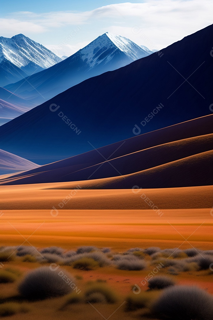 Lindas montanhas inteligências artificial