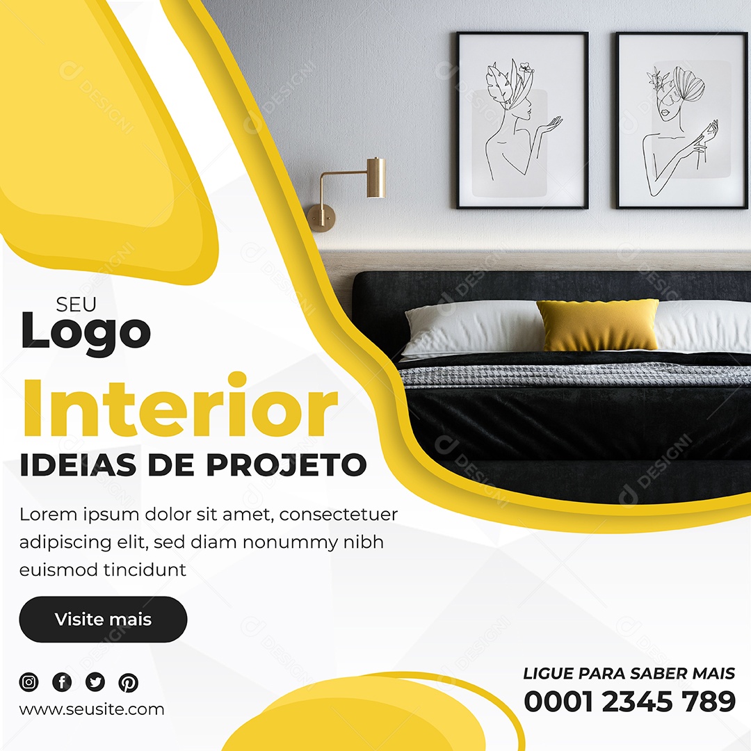 Interior Ideias de Projeto EPS Editável