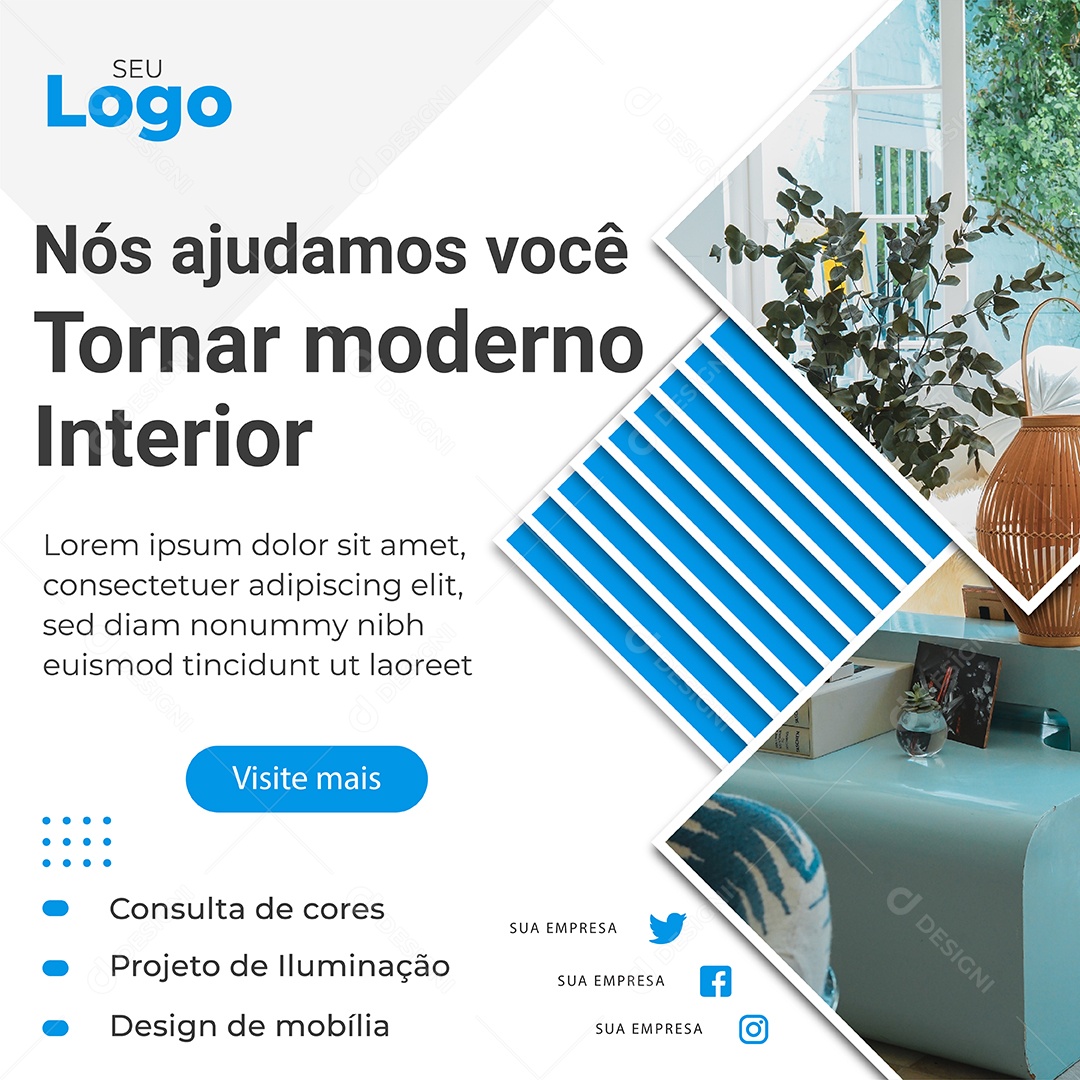 Nós Ajudamos Você Tornar Moderno Seu Interior EPS Editável