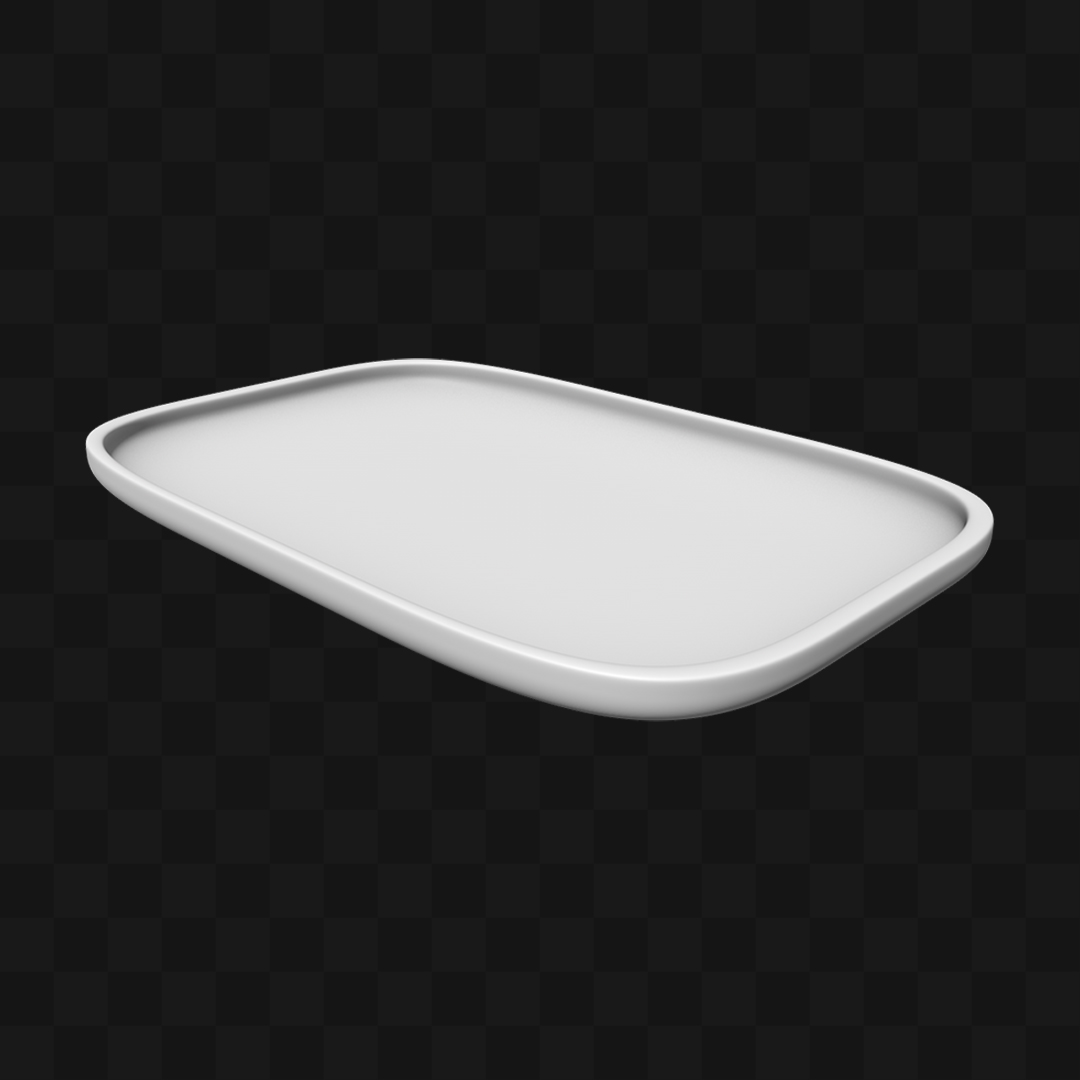 Bandeja de Madeira - Modelo 3D