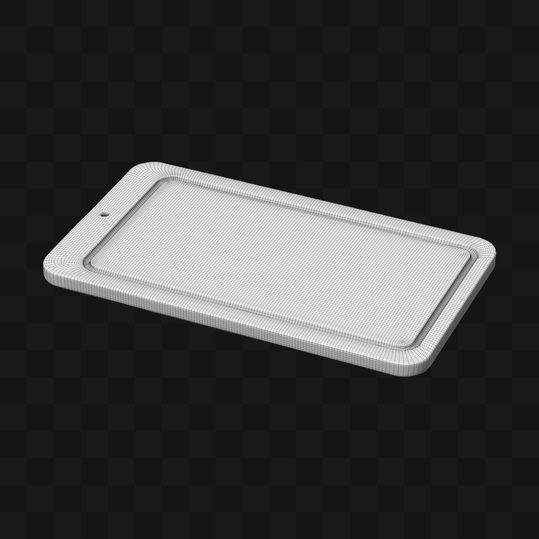 Tábua de Carne - Modelo 3D