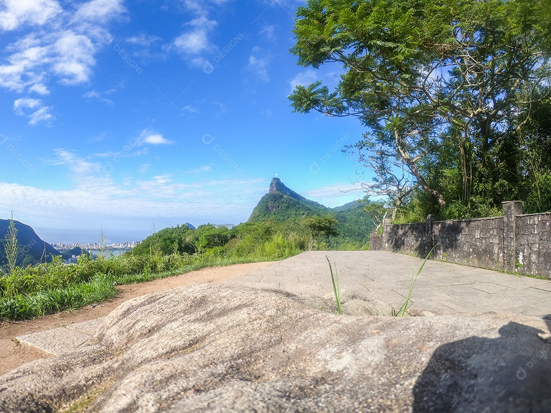Vista do mirante dona marta no Rio de Janeiro.