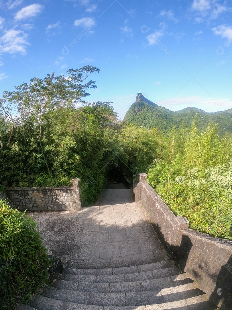 Vista do mirante dona marta no Rio de Janeiro.