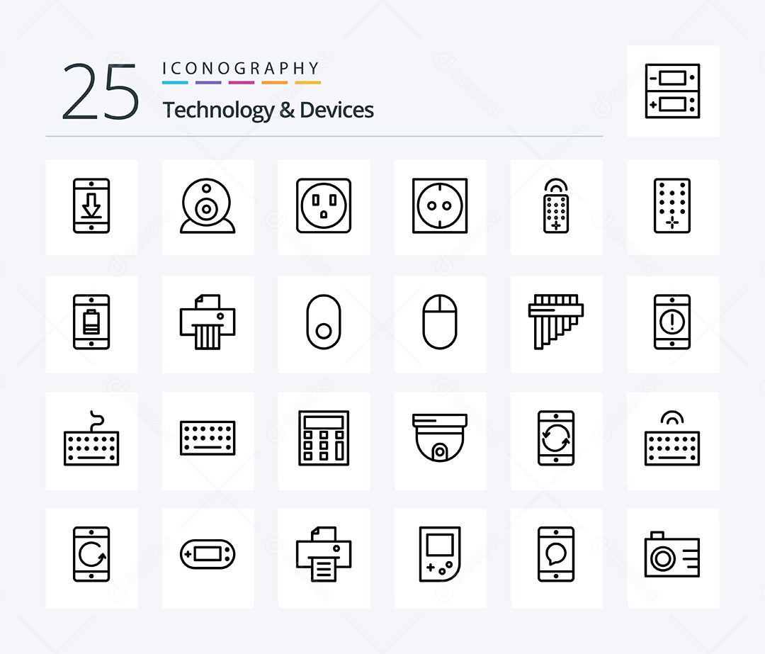 Pacote de Ícones e Elementos Vetores EPS