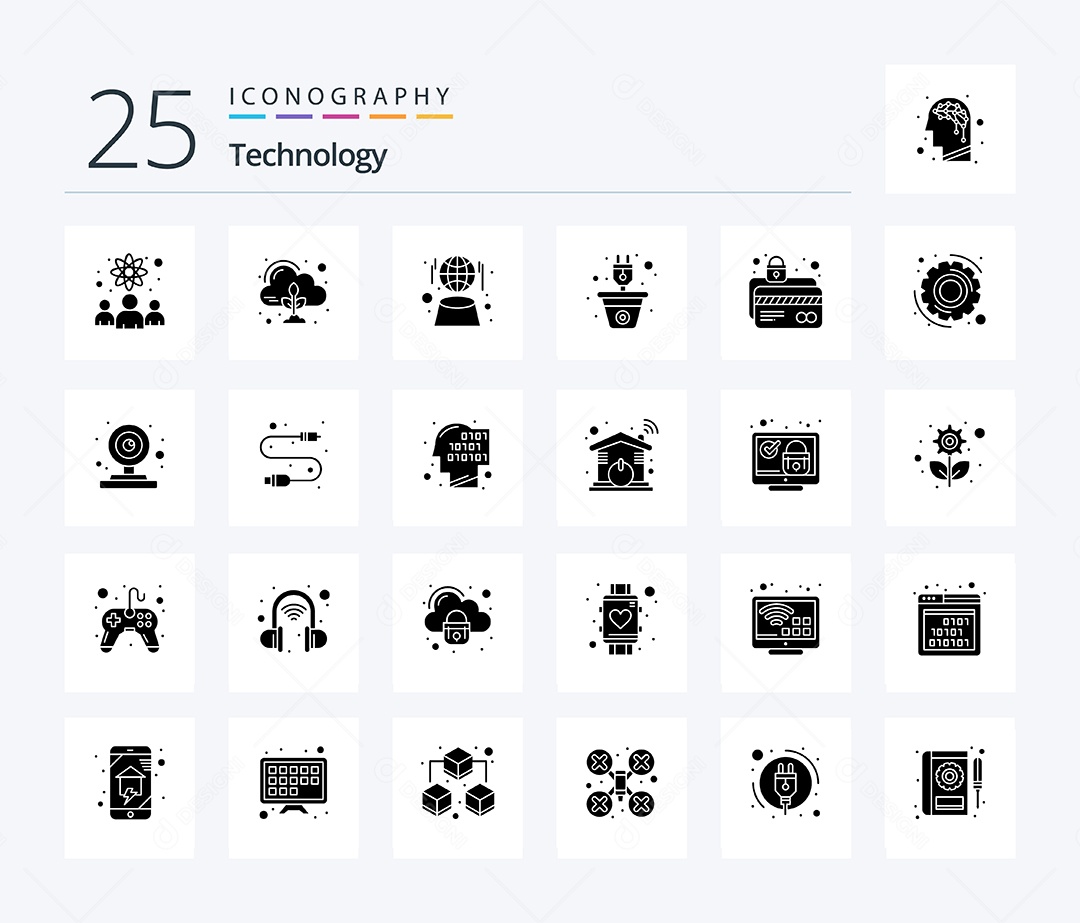 Pacote de Ícones e Elementos Vetores EPS