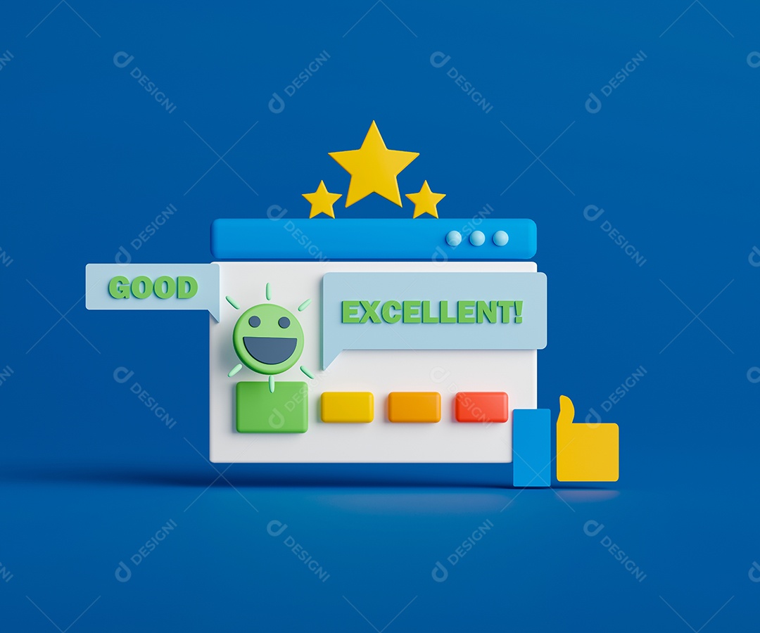 Renderização 3D Conceito avaliação