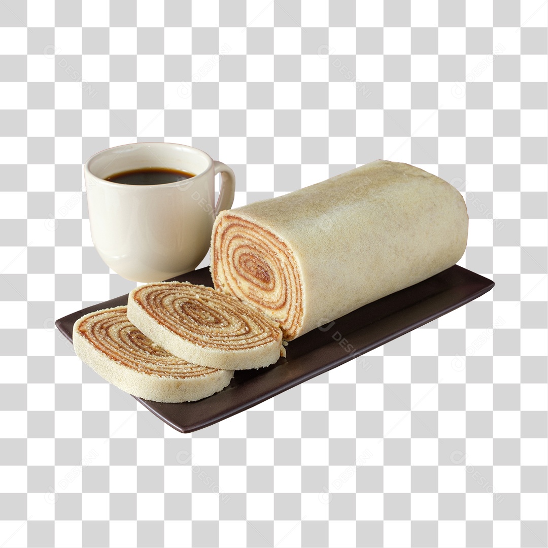 Xícara De Cafe e Bolo PNG Transparente