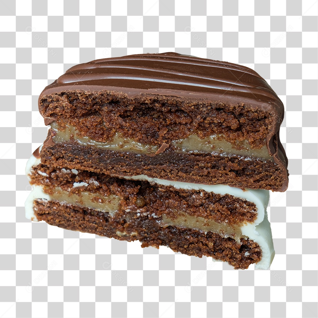 Pão De Mel Dividido Em Duas Partes PNG Transparente