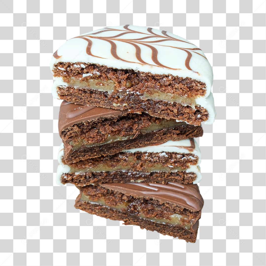 Pão De Mel Dividido Em Duas Partes PNG Transparente