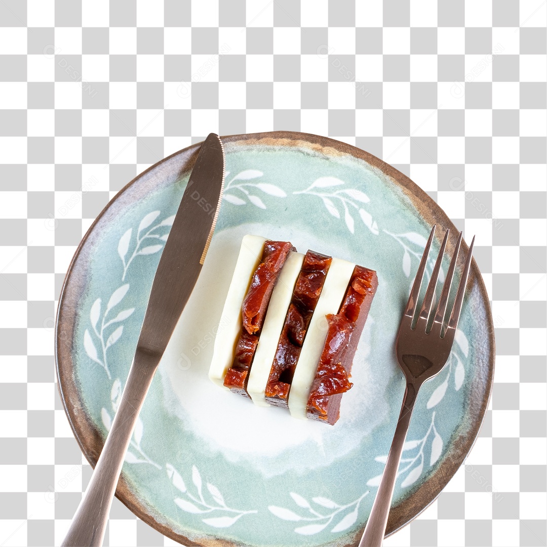 Pedaço De Bolo No Prato PNG Transparente