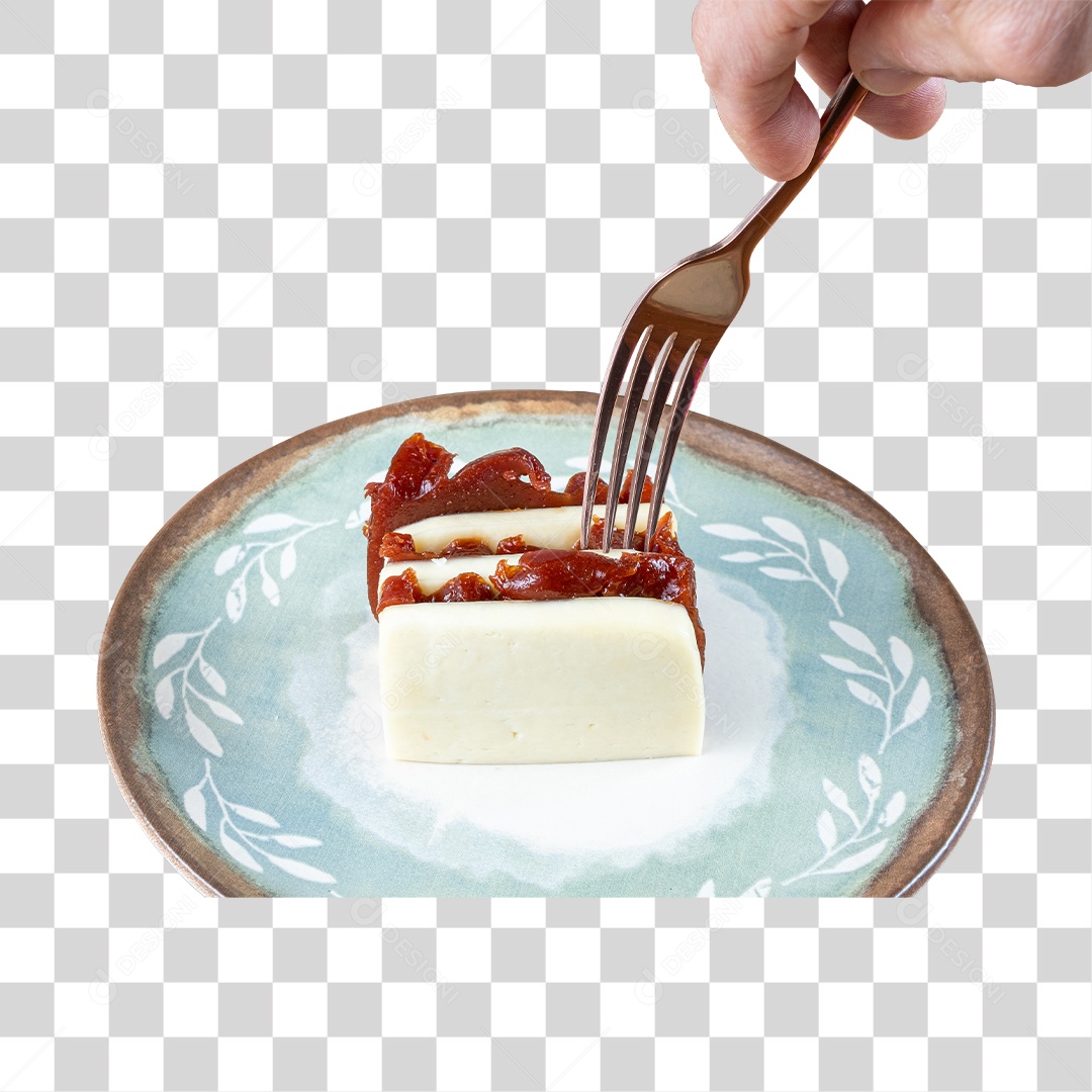 Pedaço De Bolo No Prato PNG Transparente