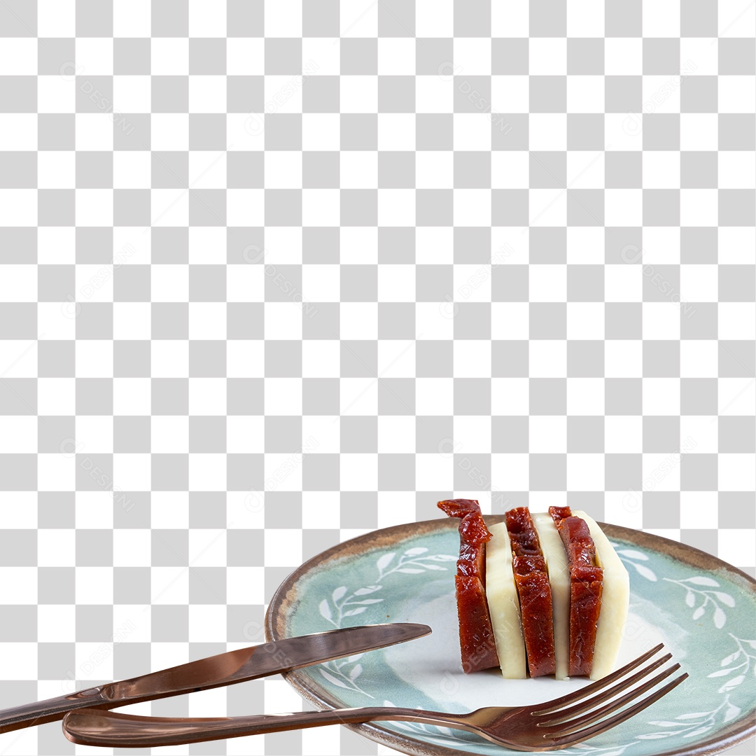 Pedaço De Bolo No Prato PNG Transparente