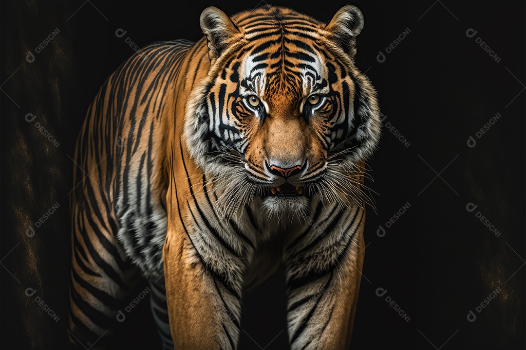 Vida selvagem, um lindo tigre em seu habitat