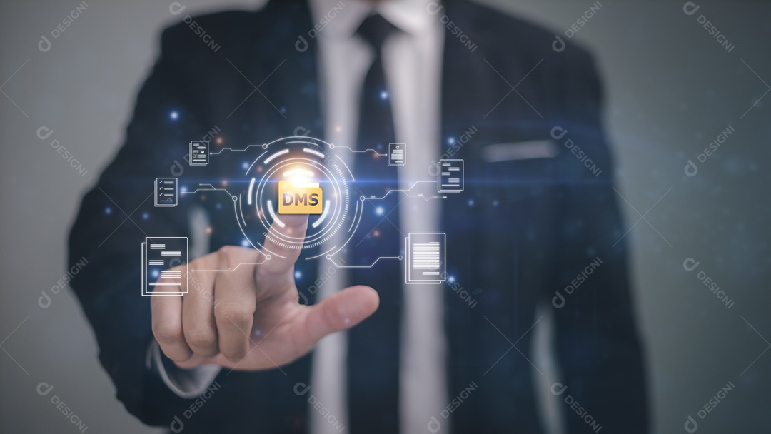 Negócios com sistema de gerenciamento de documentos DMS Banco de dados de documentos online e processos automatizados no gerenciamento de arquivos Pesquise e gerencie arquivos de banco de dados de documentos online.