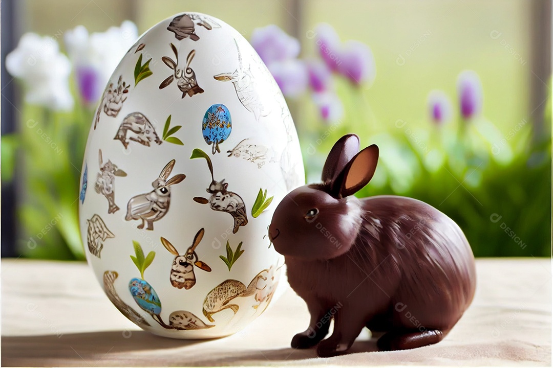 Ovos de páscoa sobre um fundo isolado