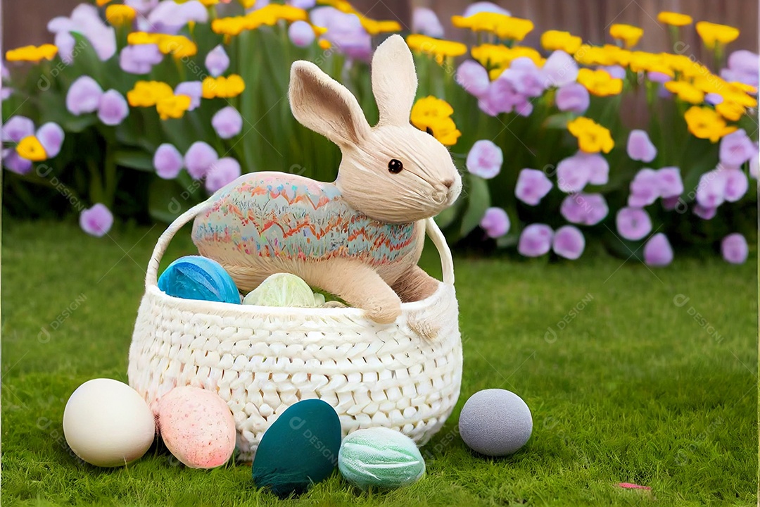 Ovos de páscoa sobre um fundo isolado