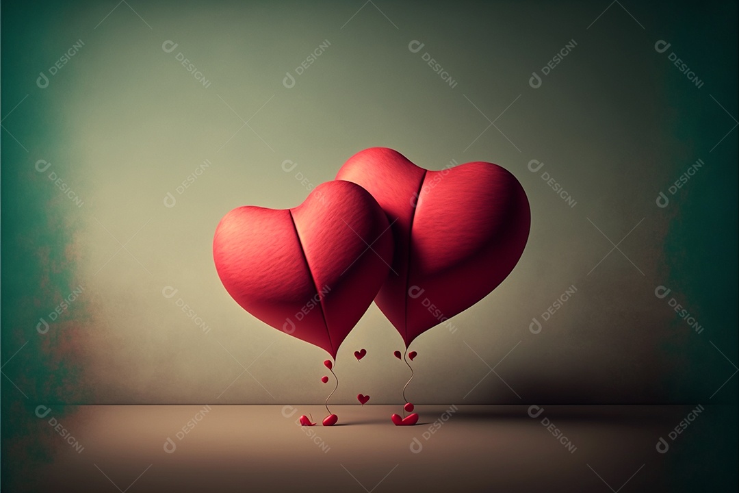 Lindos corações celebrando dia dos namorados