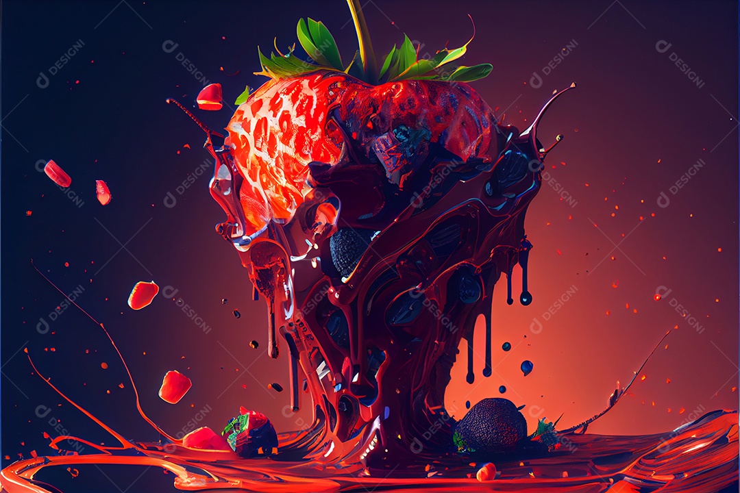 Fatia de bolo sobre um fundo isolado