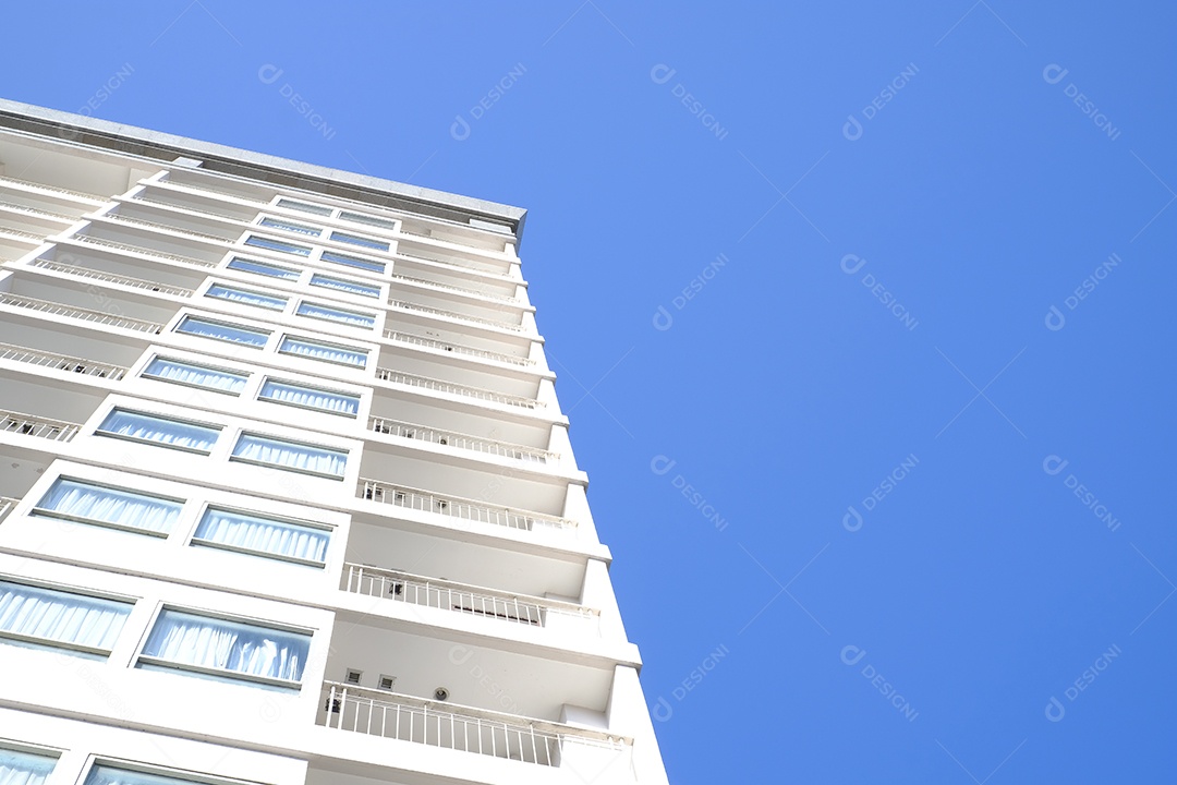 Vista de baixo do apartamento