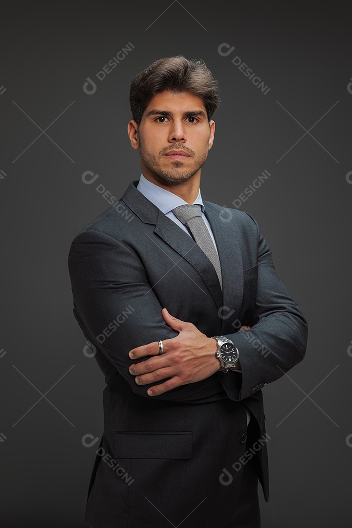 Homem jovem empresário