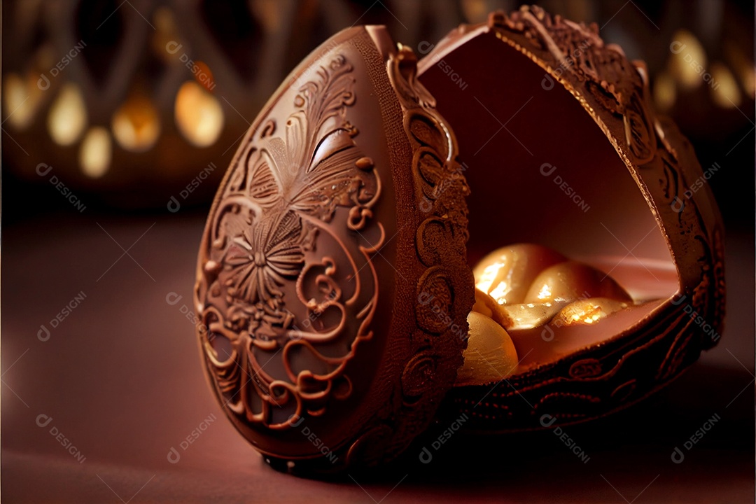 Ovos de páscoa sobre um fundo isolado