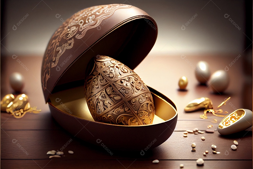 Ovos de páscoa sobre um fundo isolado