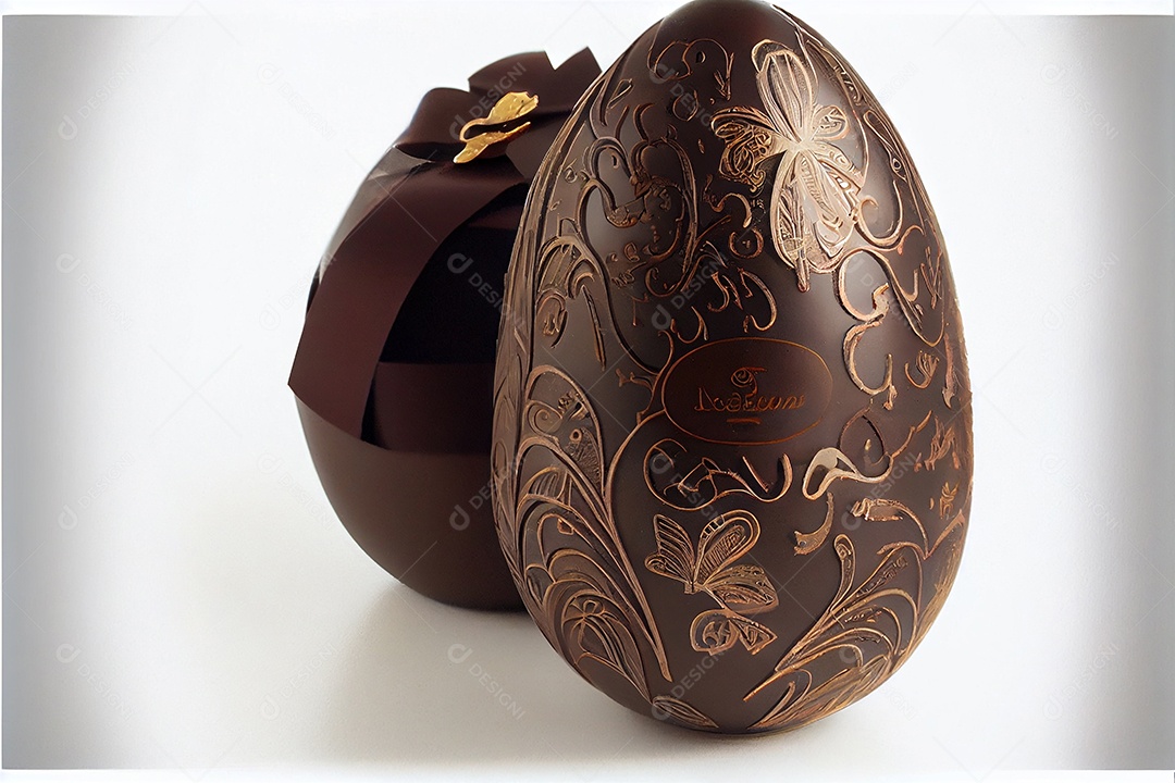 Ovos de páscoa sobre um fundo isolado