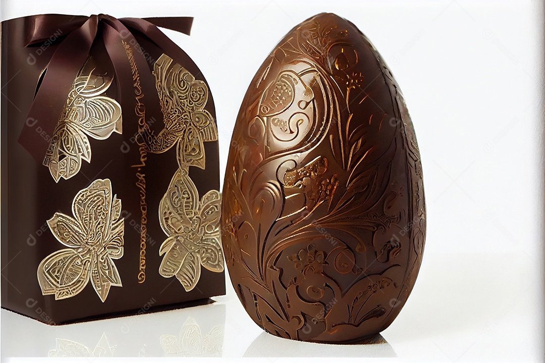 Ovos de páscoa sobre um fundo isolado