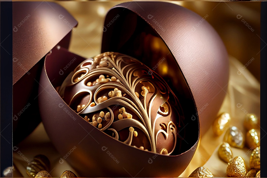 Ovos de páscoa sobre um fundo isolado