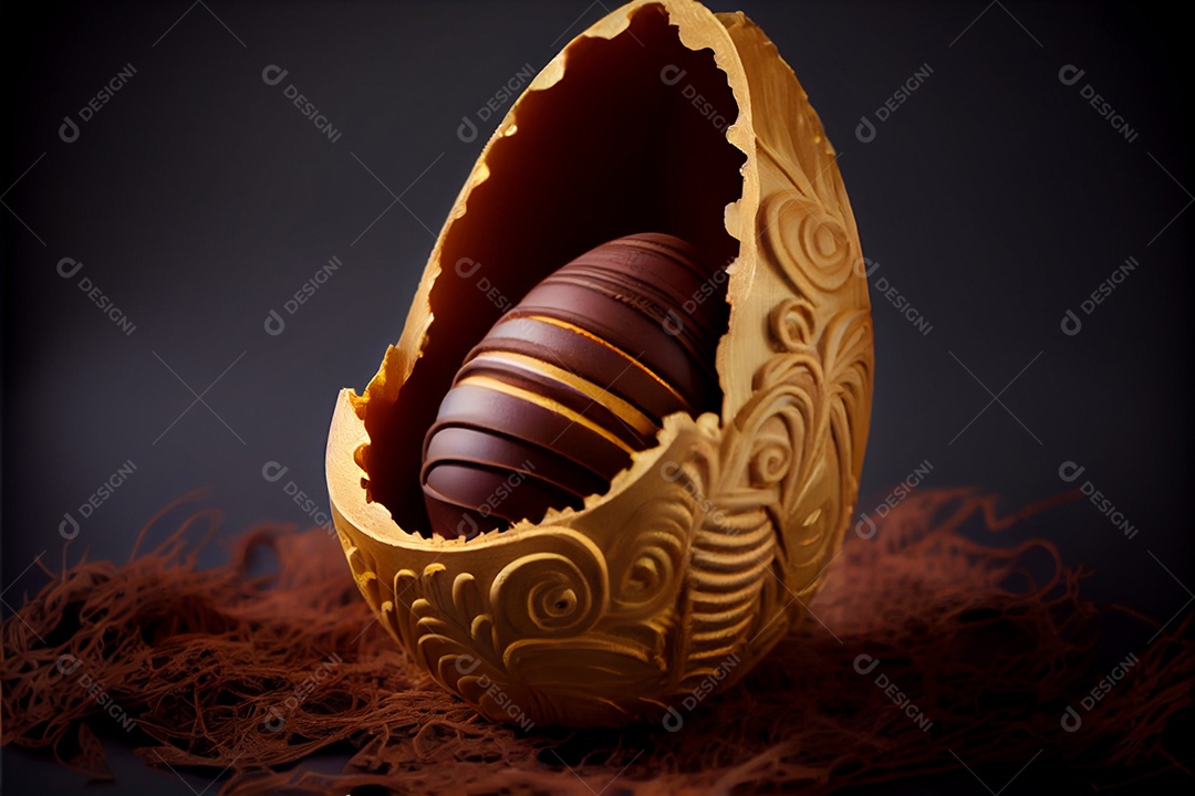 Ovos de páscoa sobre um fundo isolado