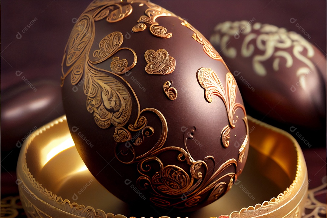 Ovos de páscoa sobre um fundo isolado