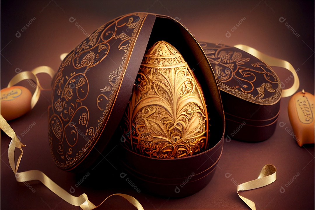 Ovos de páscoa sobre um fundo isolado