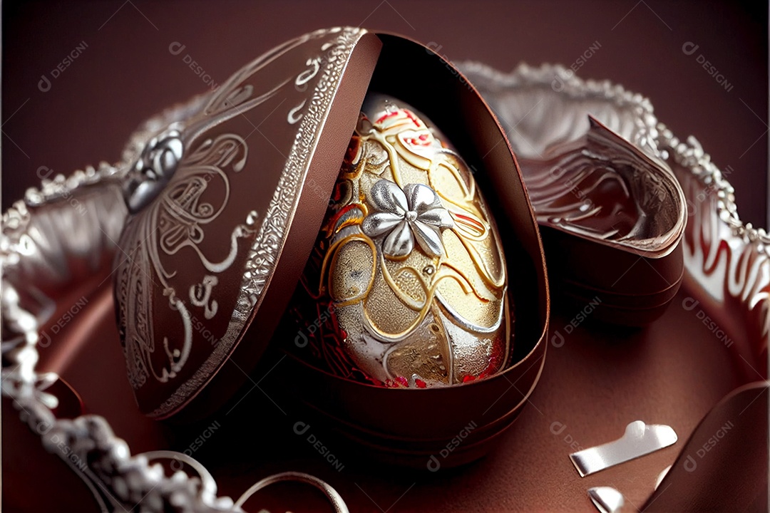 Ovos de páscoa sobre um fundo isolado