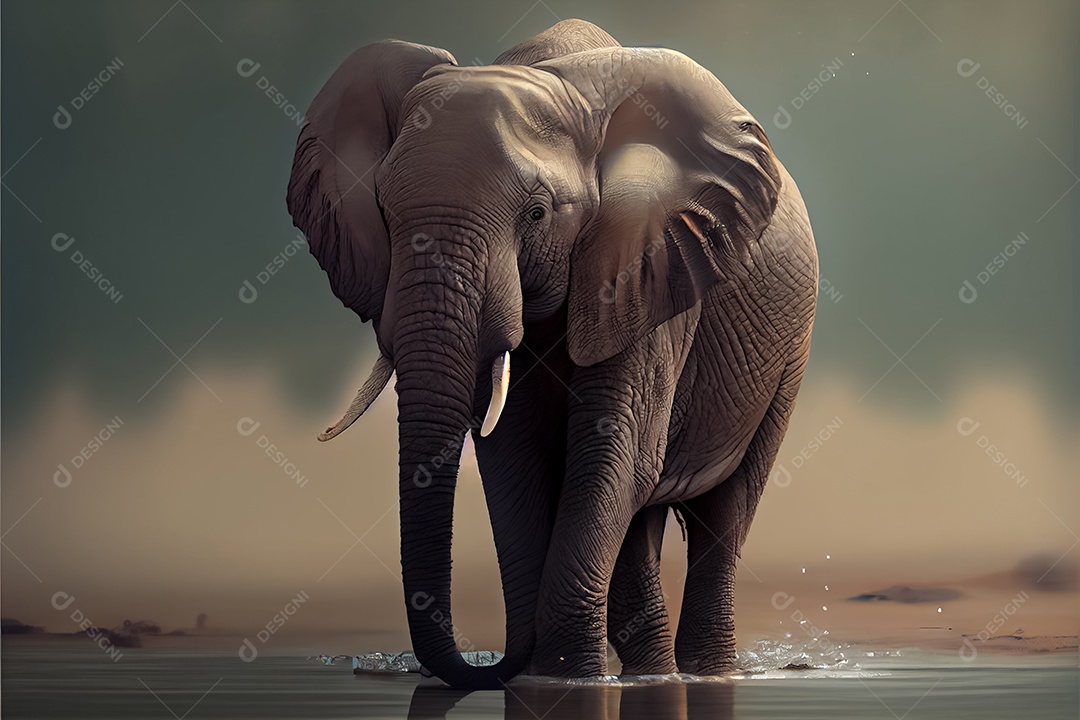 Dia do elefante tailandês, 12 de agosto arte gerada