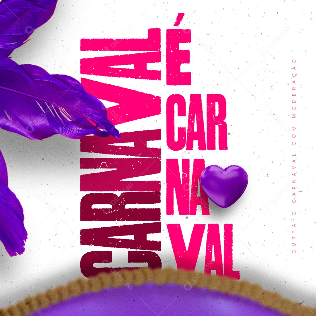 É Carnaval Social Media PSD Editável