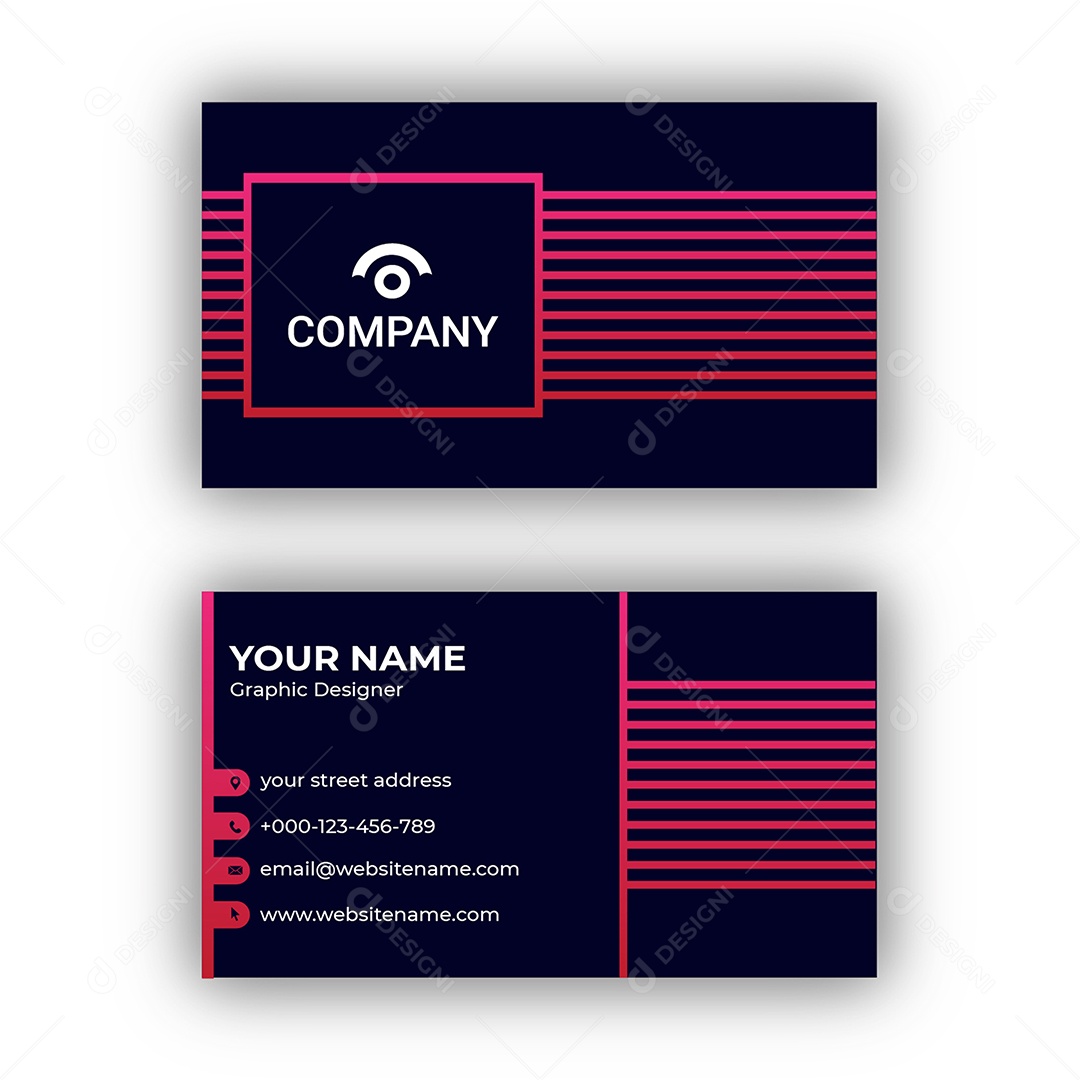 Modelo de Cartão de Visita EPS Editável